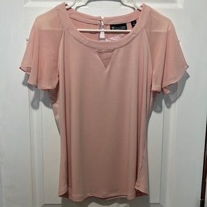 New York and Company Pink Blouse - Medium